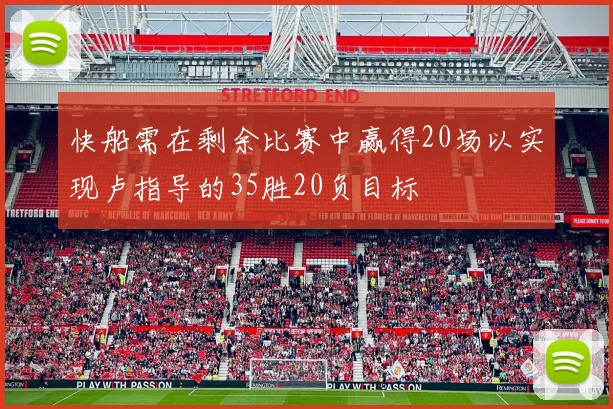 快船需在剩余比赛中赢得20场以实现卢指导的35胜20负目标