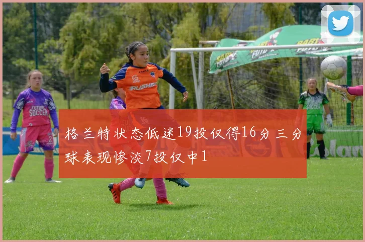 格兰特状态低迷19投仅得16分三分球表现惨淡7投仅中1